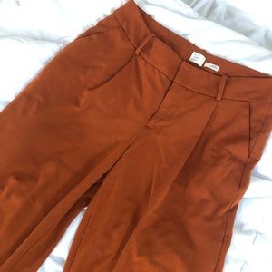 Burnt Orange Wide Leg Pants